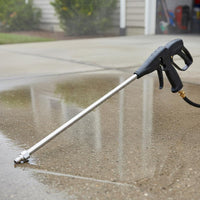 2 Pieces 4000 PSI Rated 1/4 Inch Quick Connect Wand Anti-Rust Pressure Washer Extension Wand Cleaning Tool Accessory