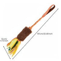 Dog Rope Toy Stretch Tug Rope Retrieve Game Animal Plaything for Outdoor, Training