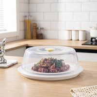 New Household Insulated Food Cover Anti-Insect Dustproof Fresh-keeping Transparent Breathable Plastic Food Tent for Kitchen Leftovers