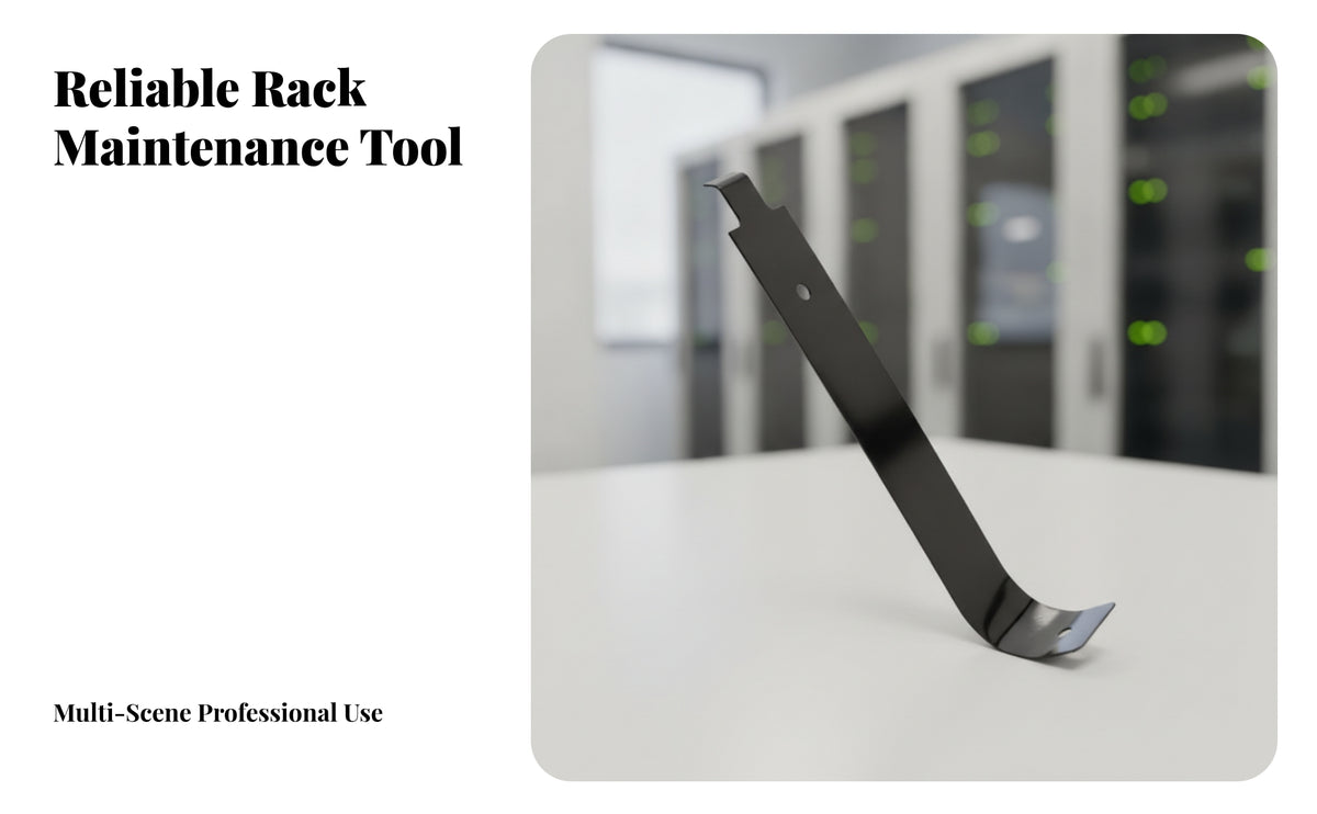 Universal Cage Nut Tool | Heavy-Duty Metal Construction, Bent Hooked Working End, Captive Nut Removal Tool, for Server Rooms