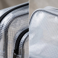 Clear Crossbody Bag with Front Pocket Compact PVC Bag with Front Pocket Clear Purse Handshands-Free Long-Lasting for Workers