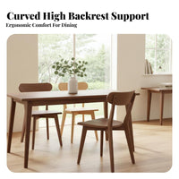 Solid Wood Construction Wooden Stool with Backrest Central-Century Modern Aesthetic High-Back Side Chair Ergonomic Design Kitchen Seating Easy to Clean for Restaurant Owners, Homeowners, Office Workers, Dining Room, Cafe