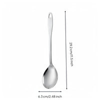 Stainless Steel Serving Spoon Easy to Clean Buffet Serving Utensils Dishwasher for Cafeteria