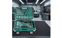 Full Assortment Socket Wrench Toolkit Compact Socket Set with Carrying Case Molded Mechanics Tool Set Long-Lasting for Car Owners, Auto Repair