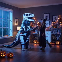Inflate Inflatable Skeleton Dinosaur Costume Funny Inflatable Dinosaur Costume Long-Lasting Apparel One Size Fits All for Cosplay