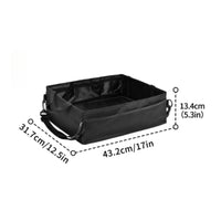 Under-Seat Storage Box Foldable Underseat Truck Organizer Truck Seat Organizer with Dividers Soft-Sided Heavy-Duty for Drivers