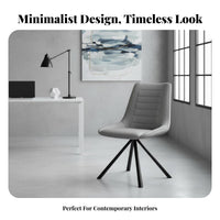 Modern Design Upholstered rotate Chair Soft Upholstery rotate Chair with X-Frame Legs Comfortable padding Seating Furniture Ergonomic Backrest for Adults, Homeowners, Remote Workers, Dining Room, Kitchen, Home Office, Bedroom