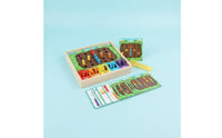 Hand-Eye Coordination Wooden Caterpillar Sorting Game Child-Centered Inspired Color Matching Board Toy Bug Catching Brain Teaser Game for Toddlers, Preschoolers, Home, Preschool