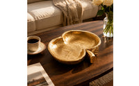 Fruit-Shaped Tray Gold-Colored Resin Tray for Entry Console, Coffee Table