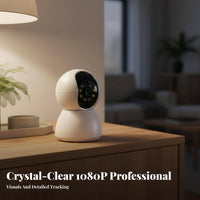 360 Degree Camera Remote Mobile Access Indoor Observation Camera High-Resolution Child Observation Device for Homeowners, Parents, Indoors, Bedroom