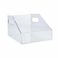 Rolling Book cart Clear View Design Desktop Storage Multi-Compartment
