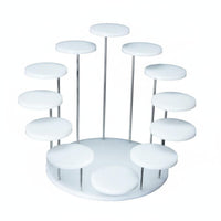 Versatile Use Multi Tier Display Stand Easy Assembly Acrylic Jewelry Holder Collectible Display Riser for Retail Shop