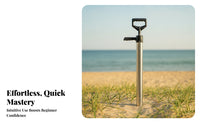 Stainless Stainless Beach Suction Tool Side Grip Beach Suction Tool Long Handle