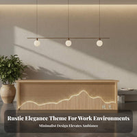 Minimalist Aesthetic Cashier Counter Fully Assembled Wooden Welcome Desk LED Reception Desk for Hotel Managers, Receptionists, Lobby, Office