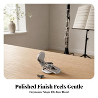 Nickel Plated Clarinet Thumb Rest Metal Thumb Rest Assembly Silver Toned Woodwind Accessory Sturdy