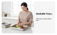 Stackable Ingredient Tray Multi-Compartment Kitchenware Keeps Kitchen Organized