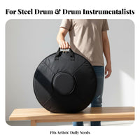 Handpan Bag Long-Lasting Material Steel Drum Bag Handpan Case Shoulder Strap Steel Drum Case Reinforced Carry