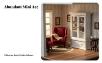 Double Door Design 1:12 Scale Dollhouse Cabinet Functional Doors and Drawers Dollhouse Cupboard with Drawer Fine Craftsmanship for Hobbyists
