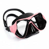 Frosted Finish Tempered Glass Dive Mask Myopia Lens Ready Silicone Snorkel Mask Comfortable Seal Water Sports Gear Anti-Fog for Adults, Diving, Snorkeling