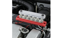 6 Terminal Bus Bar Heavy-Duty Bus Bar with Cover Compact for Marine, Automotive