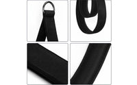 Woven Pilates Strap with D-Rings Heavy-Duty Double Loop D-Fastener Strap Non-Slip Portable for Stretch Studio