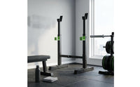 Adjustable Barbell Rack Wide Base Adjustable Squat Rack Steel Fitness Equipment for Home Gym