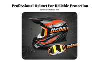Full Face Motocross Helmet Reinforced Shell Full Face Removable Washable Liner Outdoor Headwear for Men, Adults, Downhill Biking