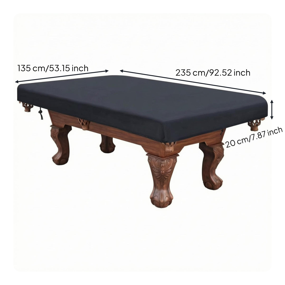 Dustproof Waterproof Billiard Table Cover Oxford Material Pool Table Dust Cover Silver-Coated Outdoor Gear Fitted Skirt