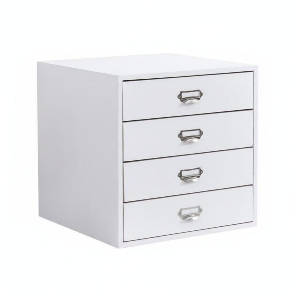 Mortise and Tenon Joinery Small Wooden Drawer Cabinet A4 Compatible Multi-Drawer Wooden Chest Dust-Proof Drawers Desktop Organizer Natural Wood Grain for Students, Office Workers, Collectors, Desk, Study Room, Countertop, Bedroom