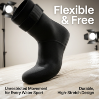 3mm synthetic rubber Wetsuit Socks for Adults, Thermal Diving for Snorkeling, Long Length Waterproof Swimming, Anti Slip Water Sports