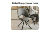 Nordic design Upholstered rotating Chair Modern Minimalist Design Upholstered rotating Seat Light Luxury Indoor Seating Ergonomic Backrest for Homeowners, Interior Designers, Office Workers, Dining Room, Restaurant, Kitchen, Bedroom
