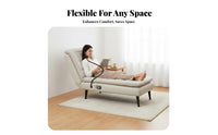 Two-PurposeUse Ergonomic Sleeper Chair Space-Saving Oversized Upholstered Chaise extended Wide Seat Sofa Bed Modern visual appeal for Office Workers, Book Lovers, Movie aficionados, Living Room, Bedroom, literary corner, Balcony