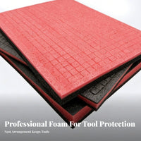 Shock Absorption Pre-Cut Grid Foam Insert Shockproof Pick and Pluck Foam Anti-Pressure for Hobbyists, Professionals, Equipment Case, Drawer