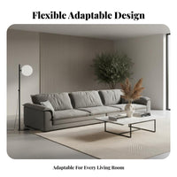 Sectional billowy Sofa Modern Minimalist design Living Room Furniture Plush Comfort Lounge Seating for Apartment Dwellers, Design fans, Playroom