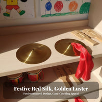 2 Pieces vibrant Sound Paired Hand Cymbals Easy to Play Paired Striking Discs Shiny Finish Percussion Instrument long-lasting Construction for Beginners, Musicians, Kindergarten, Music lesson, Cultural Events, Stage Performance