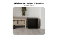 Customizable Layout Stackable Cube Cabinet with Doors Easy Assembly Stackable Cube with Door adaptable Use Household Storage DIY Design for Homeowners, Families, Students, Under Stairs, Study Room, Bedroom, Office