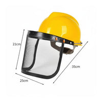 Lawn Mower Face Guard Adjustable Bracket Safeguarding Visor Helmet for Gardeners