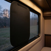 Oxford Cloth RV Window Sunshade Black Car Window Sunshade Textured Vehicle Accessory Rounded Corners