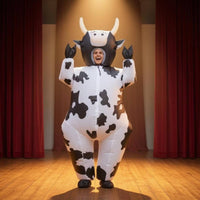Inflatable Cow Costume Black-and-White Inflate Cow Costume Lightweight