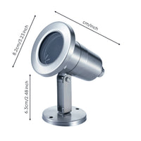 Underwater Light Housing Recessed Fountain Light Housing with Bracket Compact Rustproof for Professionals