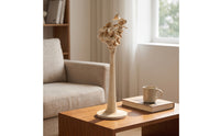 Textured Sculptural Candle Holder Wabi-Sabi Tabletop Candle Holder Modern Candlestick Stand Elegant for Art Collectors, Shelf