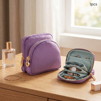 Mobile Jewelry Carrier Case with Pockets Portable Jewelry Case with Zipper Pockets Detachable for Journeyers