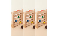 Wooden Ball Tracker Educational Ball Tracker with Ramp Smooth for Daycare
