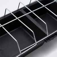 Rectangular Chicken Feeder, Galvanised Steel Poultry Trough, Dry Wet Duck & Pigeon Feed Station for Backyard Keepers