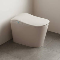 Ergonomic Design Smart Toilet Quiet Operation Intelligent Toilet Warm Water Wash Bathroom Fixture Soft-Close Lid for Elderly