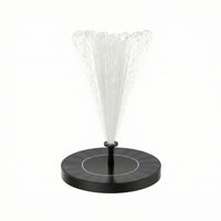 Slim Floating Solar Pond Fountain Pump Circular Solar Floating Pond Aerator Easy to Use Quick Setup for Ponds, Birdbaths, Pools
