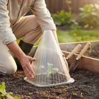 Thickened Seedling Cloche Proof Mini Greenhouse Dome Reusable Frost Protection Dome Anti Deform for Vegetable Plot, Garden, Nursery
