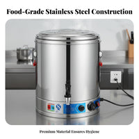 Automatic Keep Warm Multi-Purpose Cooking Barrel Easy to Clean Large Capacity Soup Kettle Adjustable Temperature Control Commercial Electric Stock Pot Energy Saving for Caterers, Food Vendors, Restaurant Personnel, Cafeteria, Hotel, Buffet