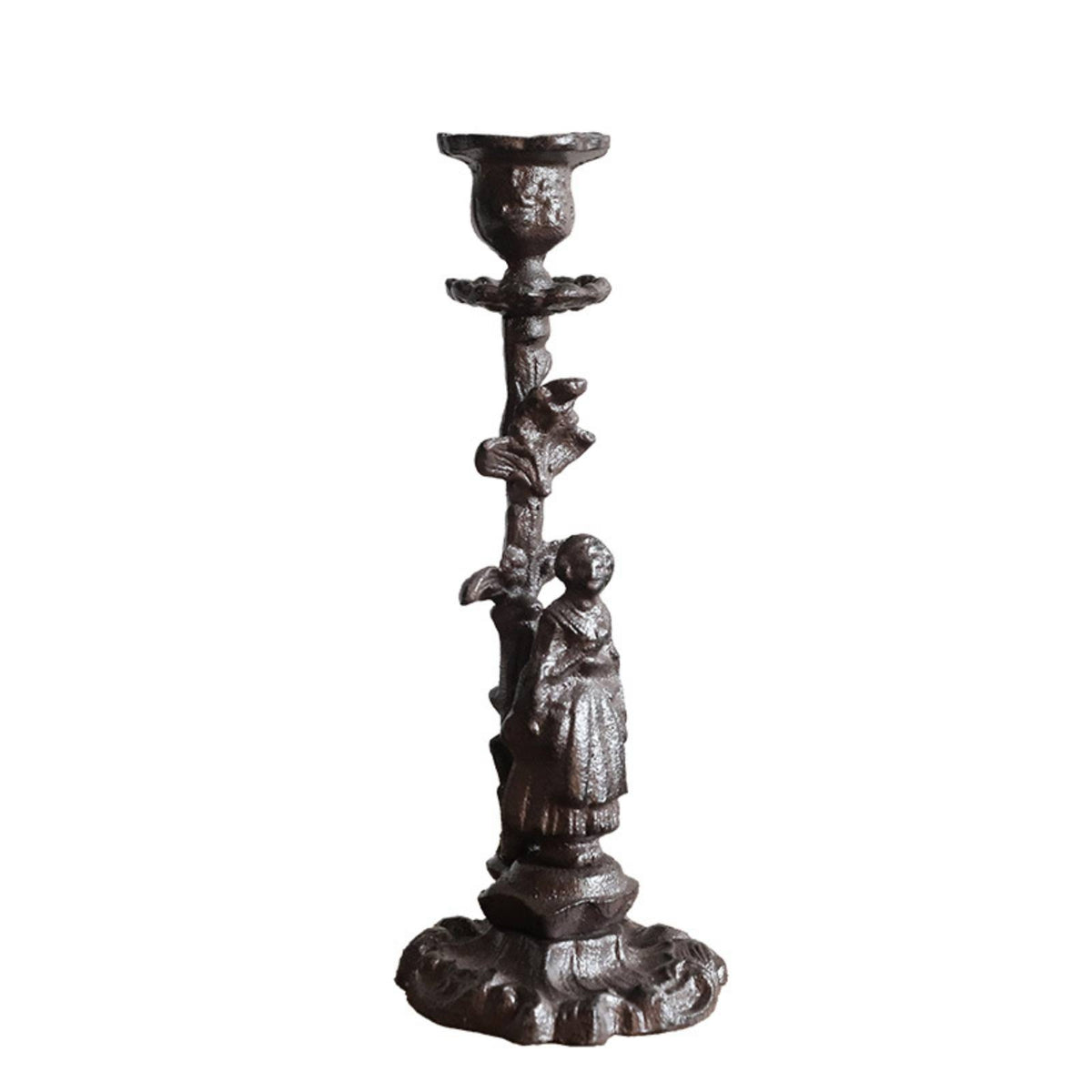 Tabletop Candle Holder Ornamental Metal Candle Holder Stable Decor for Mantel