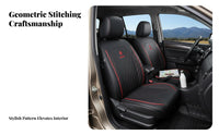 Long-Lasting Leather Car Seat Cover Wear-Resistant Full Wrap Seat Cover Set Easy to Clean Auto Upholstery Luxury Design for Drivers, Pet Owners, Families, Family Travel, Daily Commute, Road Trips